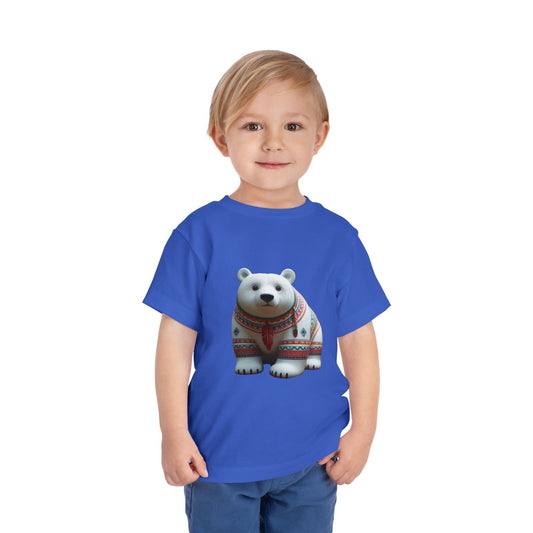 7-D. White Bear - Native American Inspired / Unisex Graphic Tee Shirt