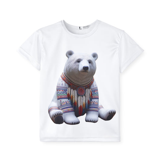 7-A. White Bear - Native American Inspired / Unisex Graphic Tee Shirt