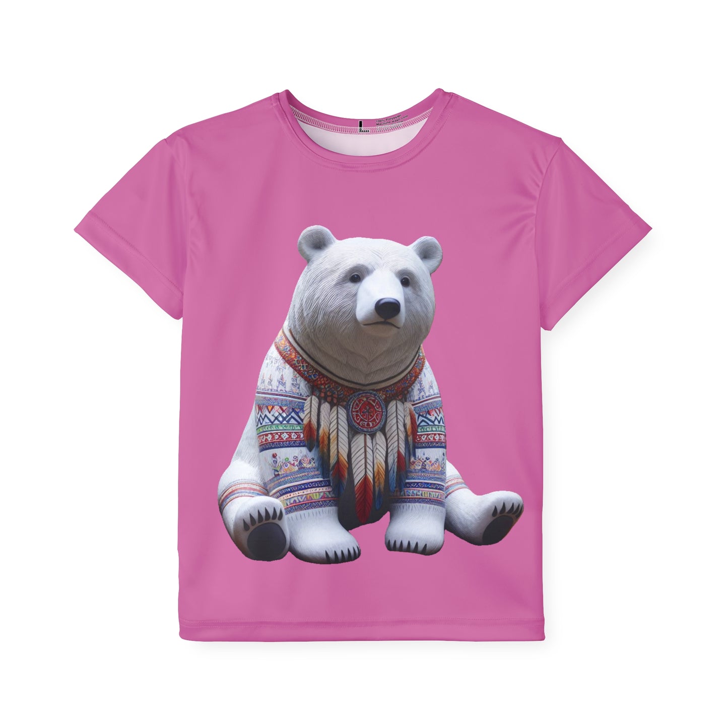 7-A. White Bear - Native American Inspired / Unisex Graphic Tee Shirt