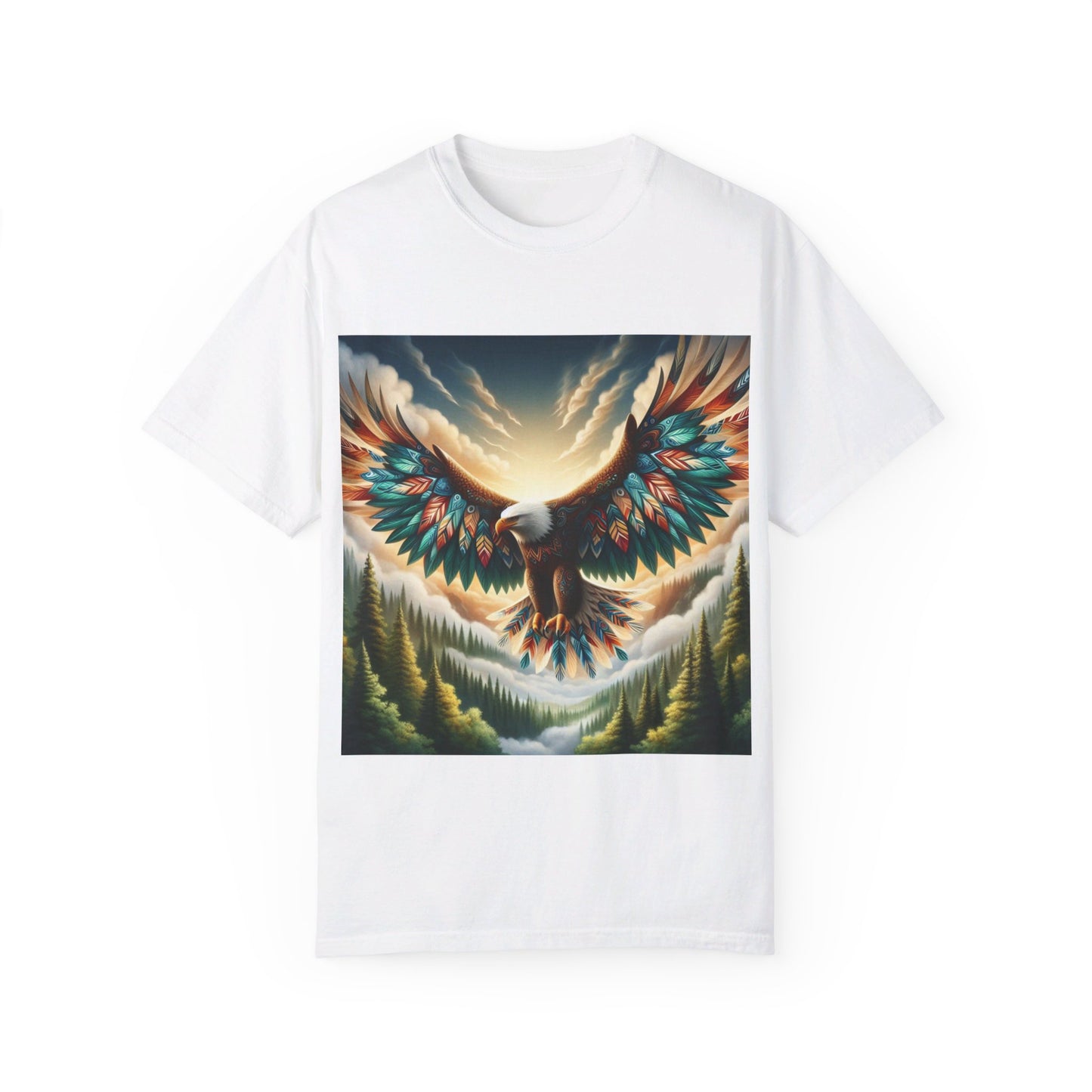 Eagle-4. Native American Inspired / Unisex Graphic Tee Shirt