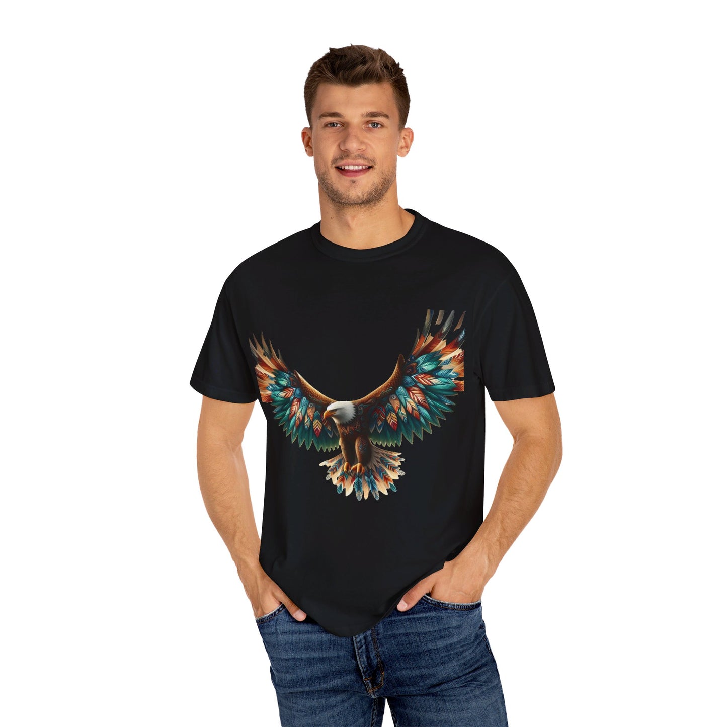 Eagle-4. Native American Inspired / Unisex Graphic Tee Shirt