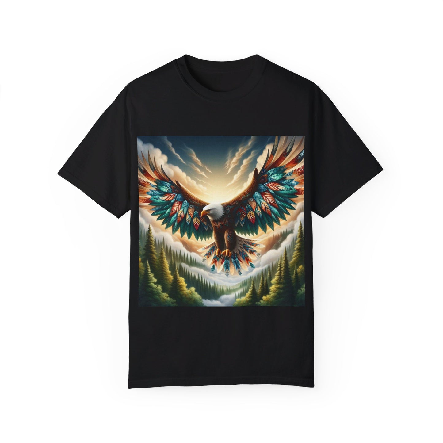 Eagle-4. Native American Inspired / Unisex Graphic Tee Shirt