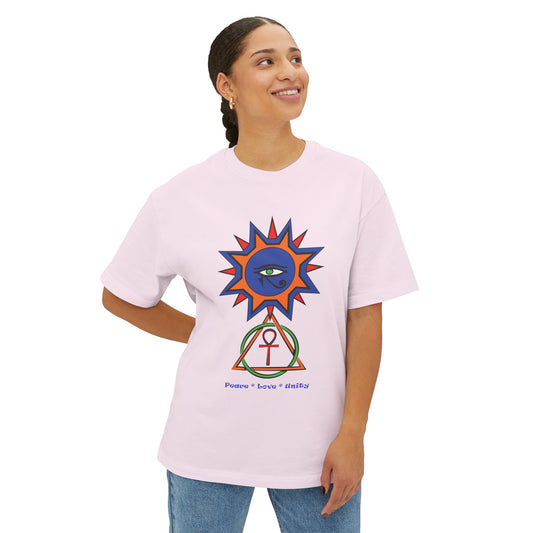 2-B. Egyptian Sun - Peace - Love - Unity / Unisex - Graphic Tee Shirt