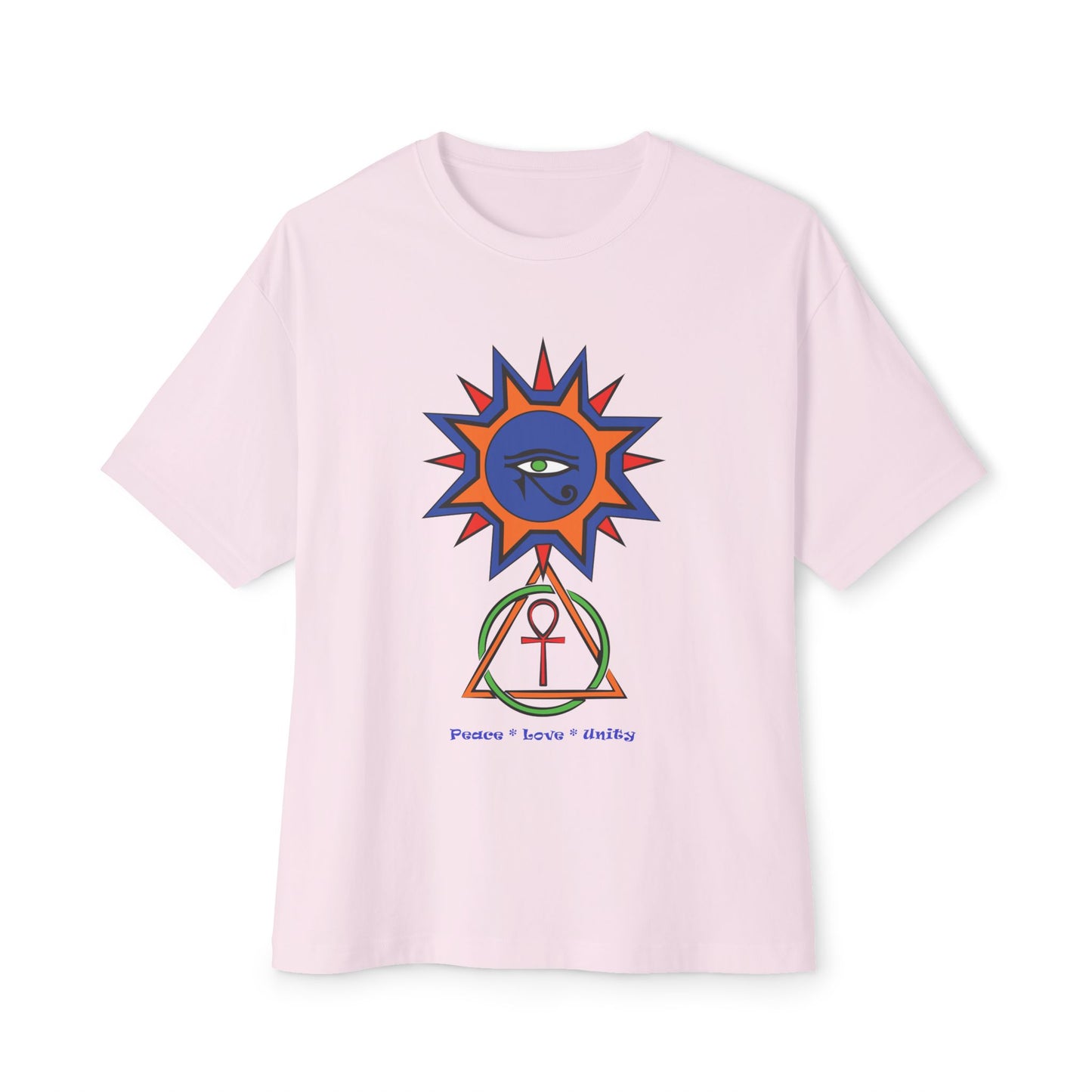 2-B. Egyptian Sun - Peace - Love - Unity / Unisex - Graphic Tee Shirt