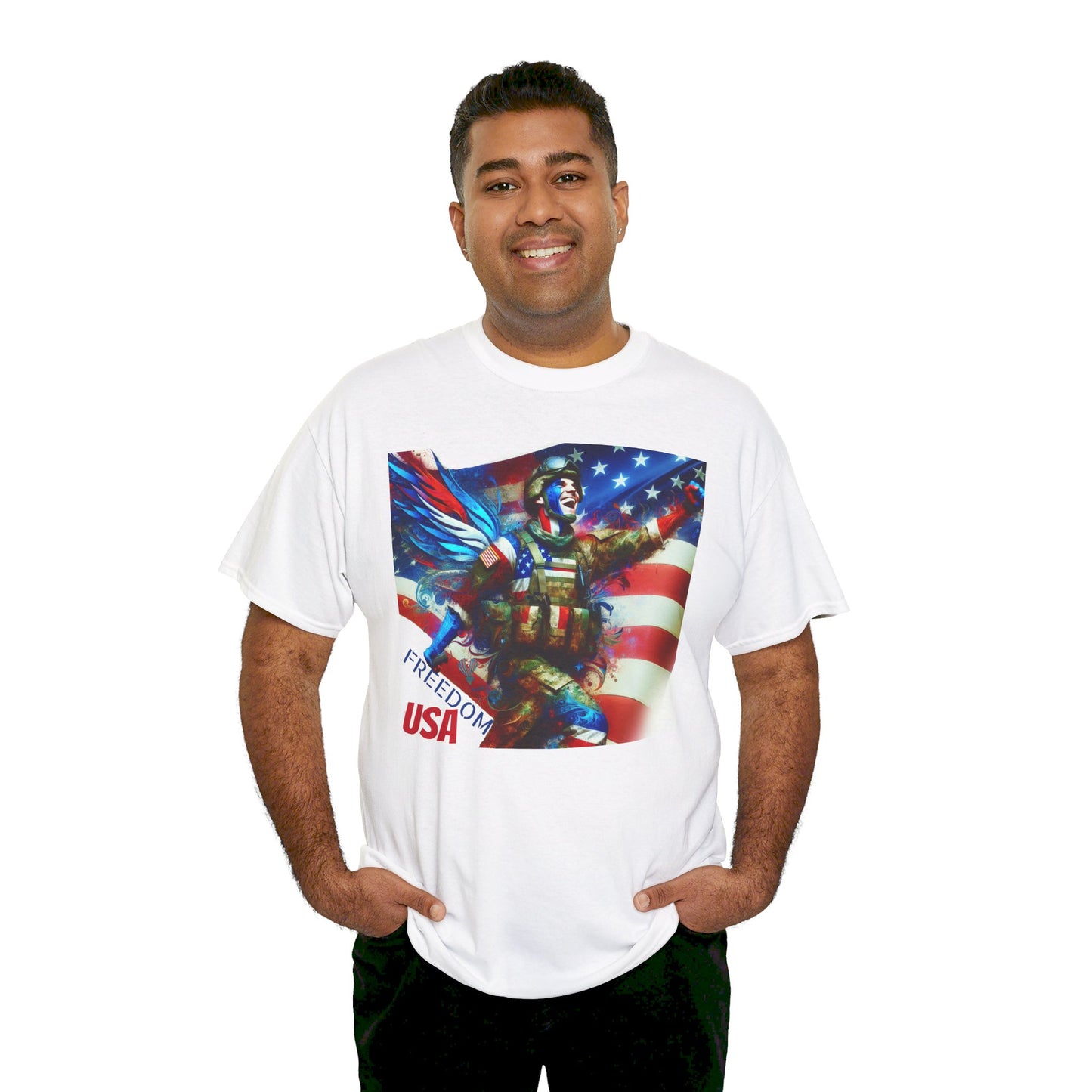 X - Vote - Freedom USA-2. Flag - Veteran / Unisex Graphic Tee Shirt