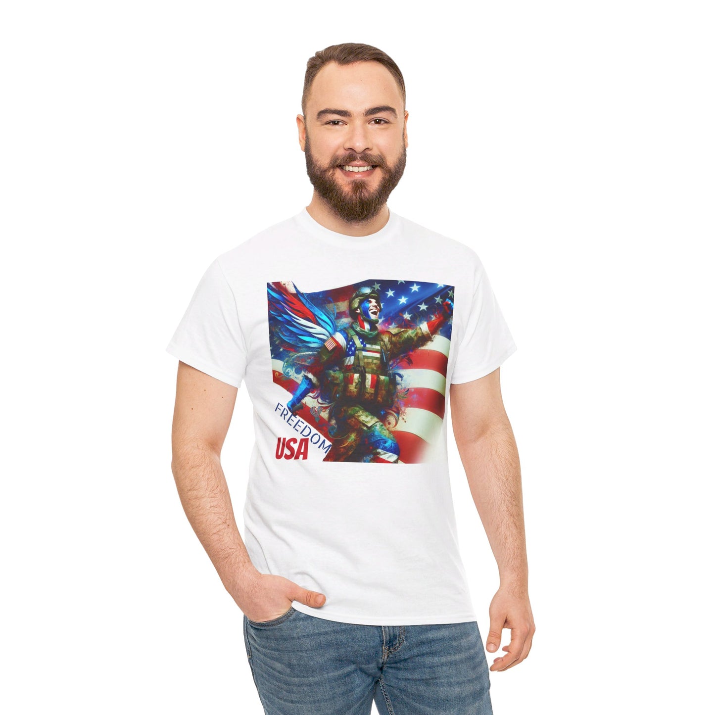 X - Vote - Freedom USA-2. Flag - Veteran / Unisex Graphic Tee Shirt