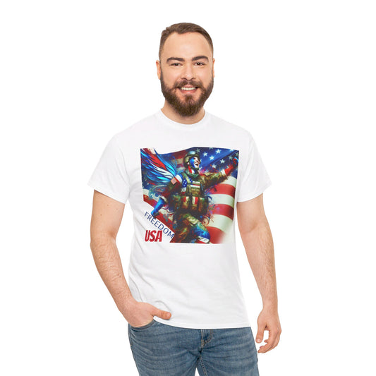 F. Freedom - USA - Flag - Veteran / Unisex Graphic Tee Shirt