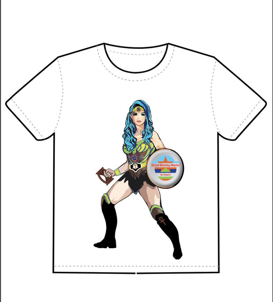 1-B. Global Warming Warrior Queen / Unisex - Graphic Tee Shirt