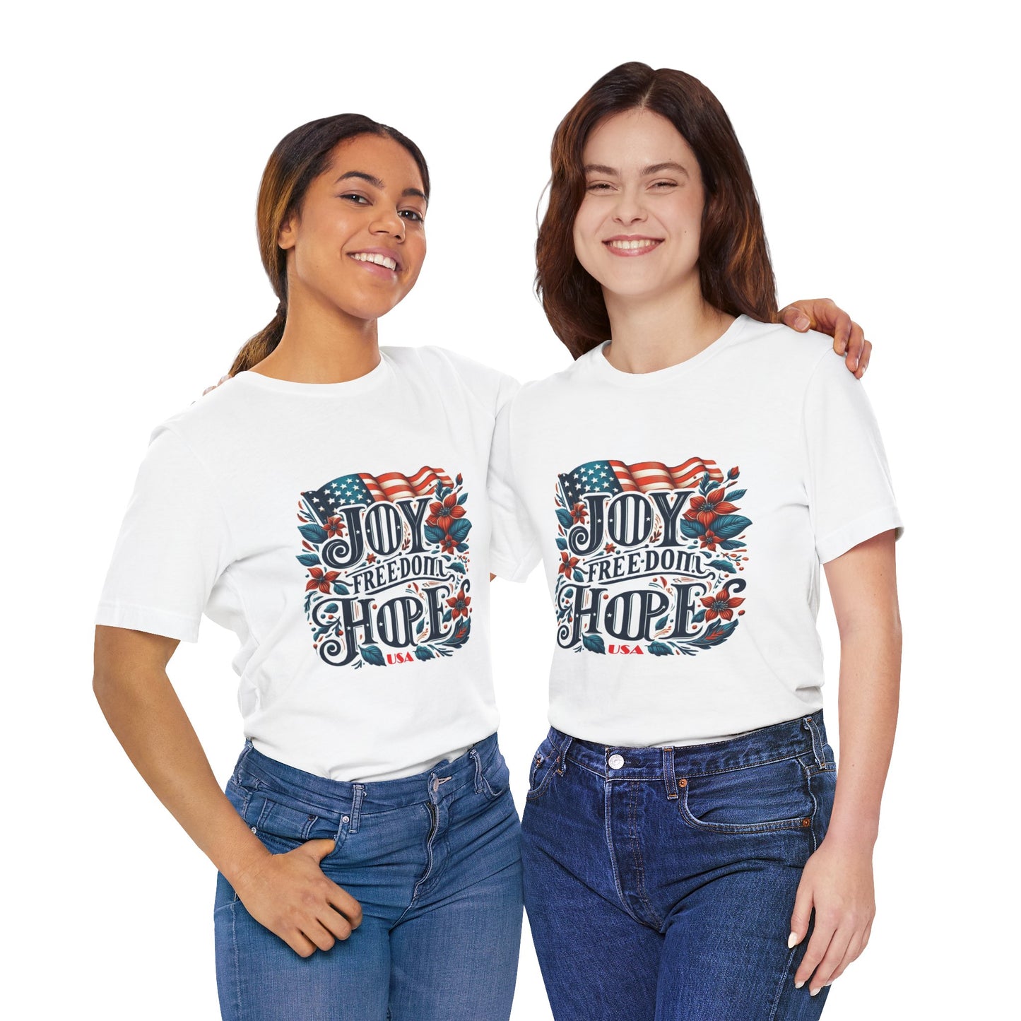 X - Vote - Joy - FREEDOM - Hope - USA-1. / Unisex Graphic Tee Shirt