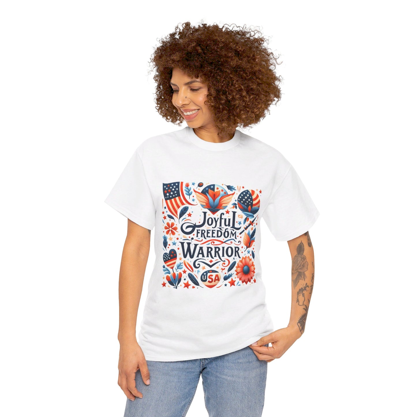 X - Vote - Joyful Freedom Warrior-1. / Unisex Graphic Tee Shirt