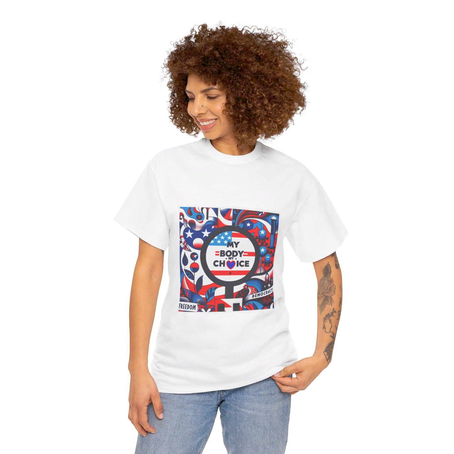 X - Vote - My Body - My Choice-1. / Unisex Graphic Tee Shirt