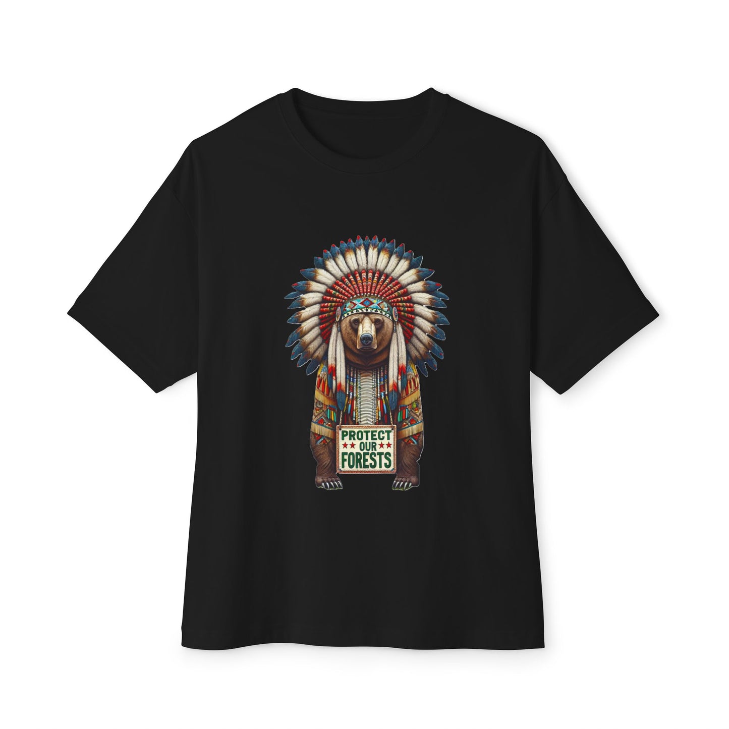 6-B. Protect our Forests - Bear - Native American Inspired / Unisex Graphic Tee Shirt