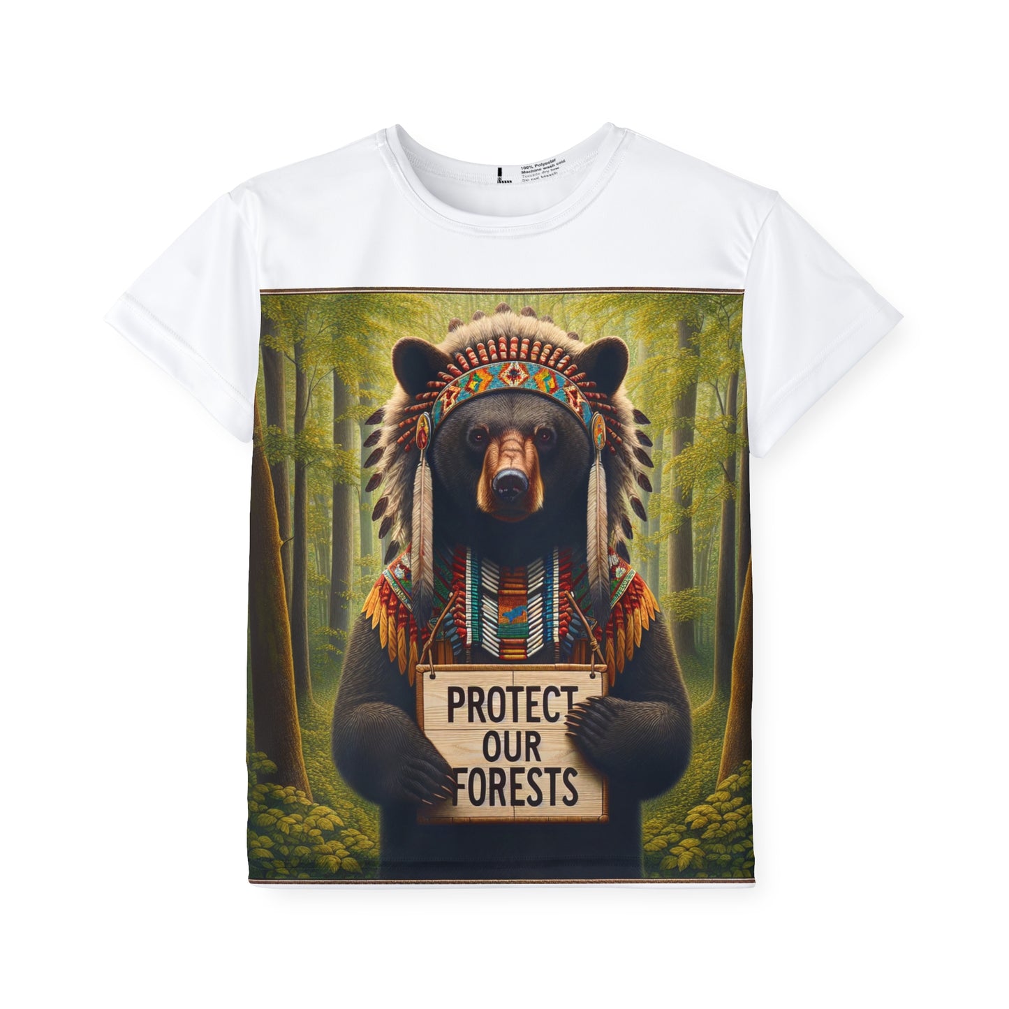 6-A. Protect our Forests - Bear - Native American Inspired / Unisex Graphic Tee Shirt