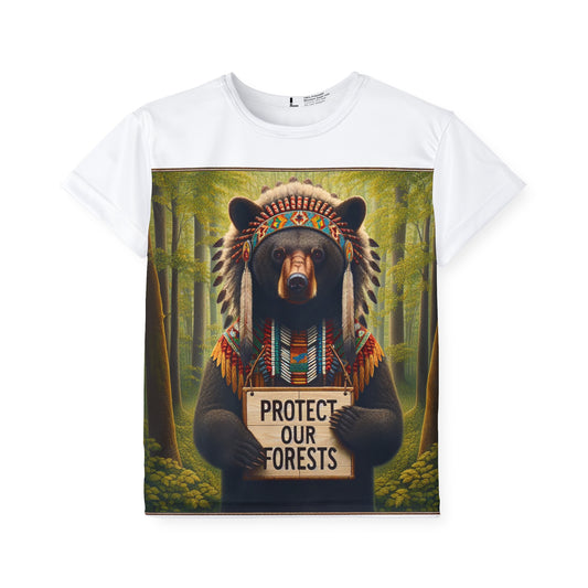 6-A. Protect our Forests - Bear - Native American Inspired / Unisex Graphic Tee Shirt