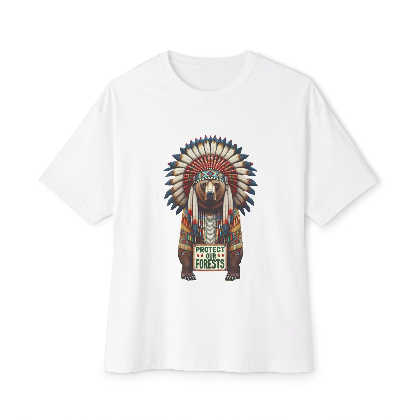 6-B. Protect our Forests - Bear - Native American Inspired / Unisex Graphic Tee Shirt