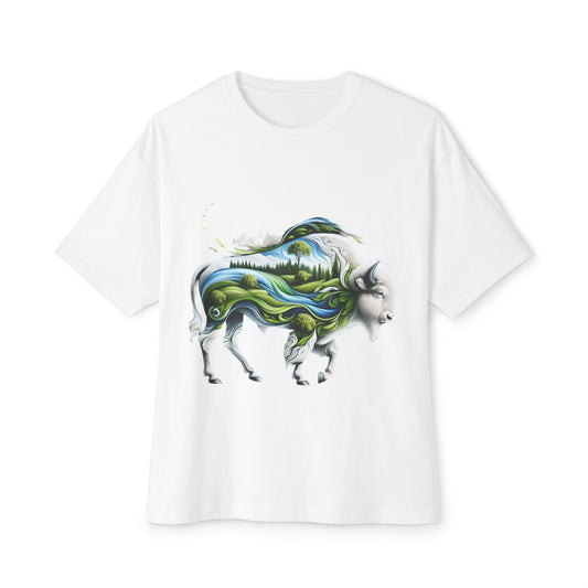 White Bison-4. Native American Inspired / Unisex Graphic Tee Shirt