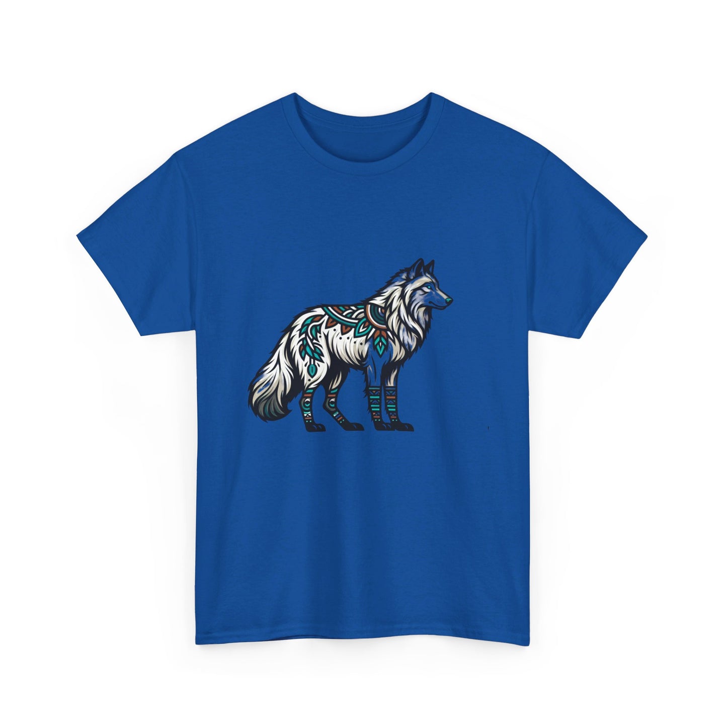 White Wolf-4. Native American Inspired / Unisex Graphic Tee Shirt